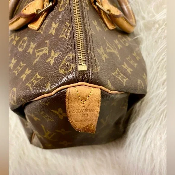 Louis Vuitton Brown Monogram Speedy 35 Handbag - Picture 5 of 14